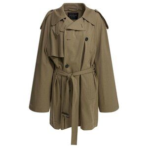Balenciaga Short Trench Coat In Explorer Tag Size M Women